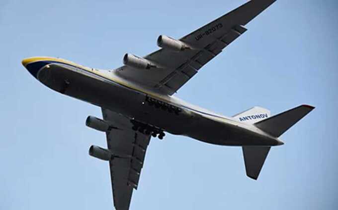 Украинский Ан-124 совершил перелёт из Киева в Лейпциг